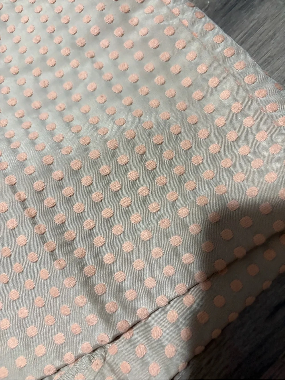 LOFT Peach Dot Textured Bermuda Shorts